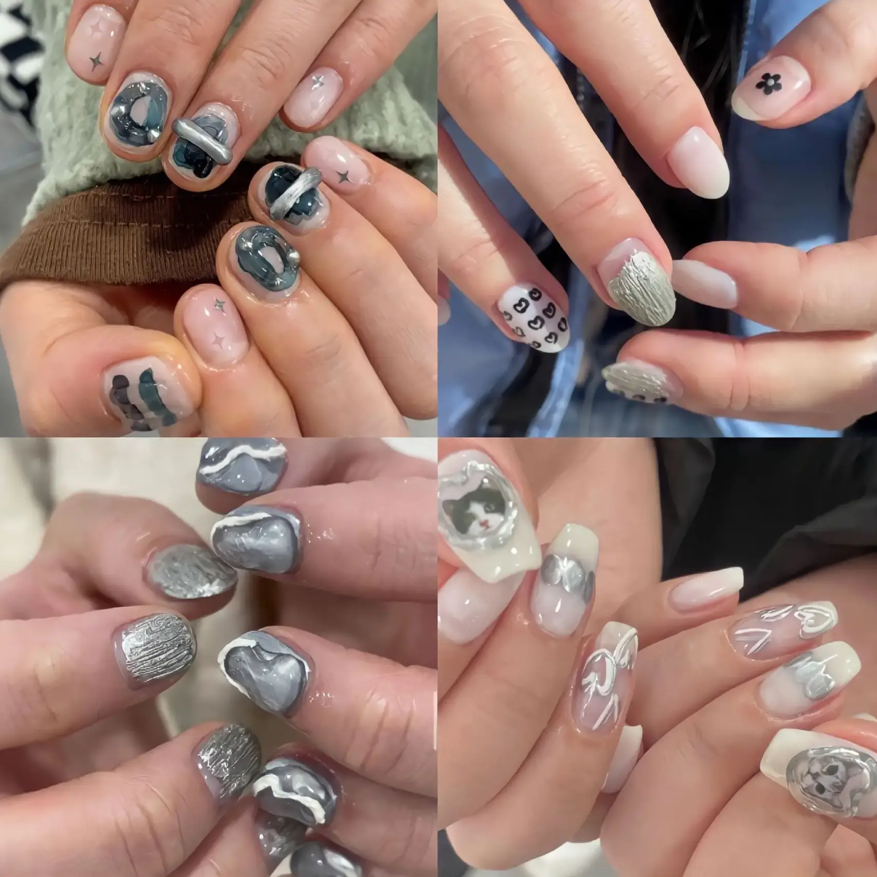 Korean on sale nail jewelry