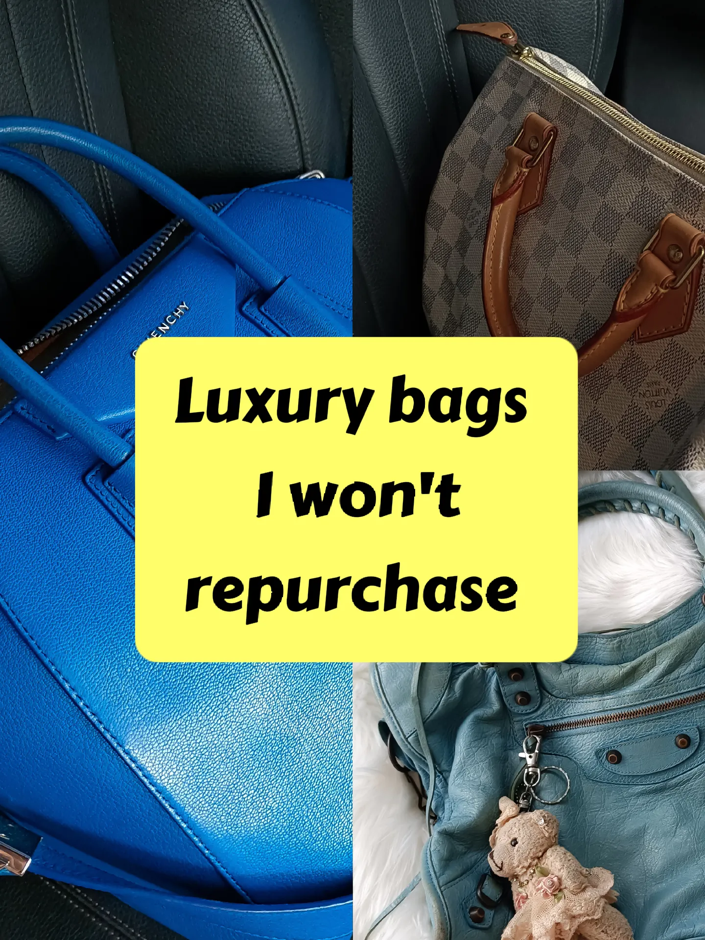 Luxury bags that I won't repurchase ❤️‍🩹