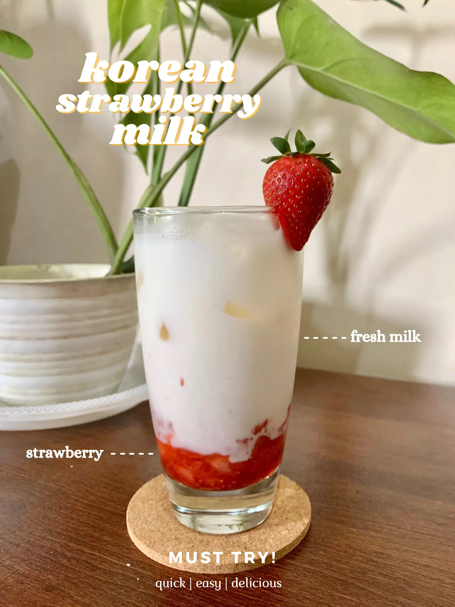 Strawberry Milk Recipe {Easy & Delicious}