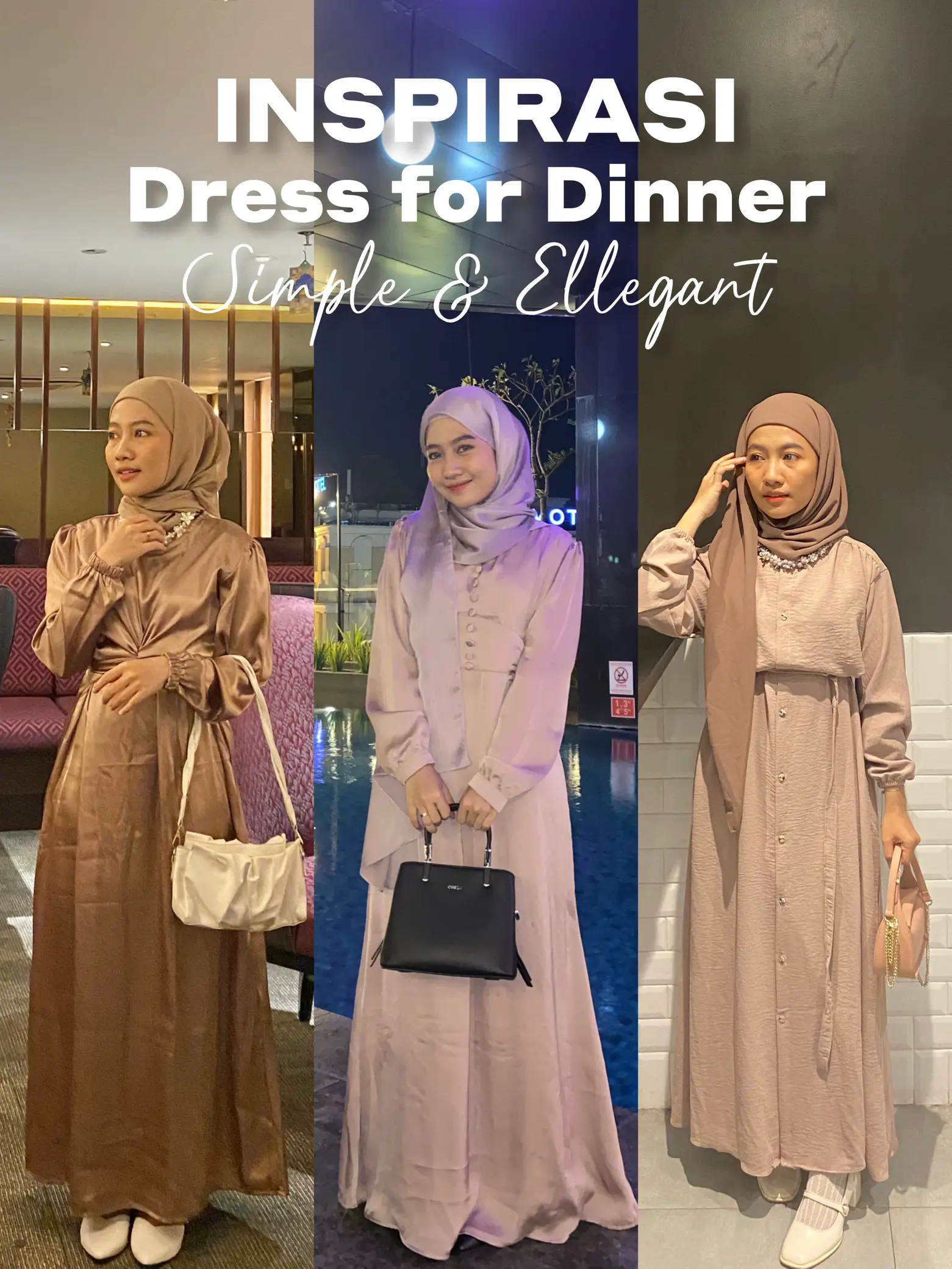 Dress untuk dinner top muslimah