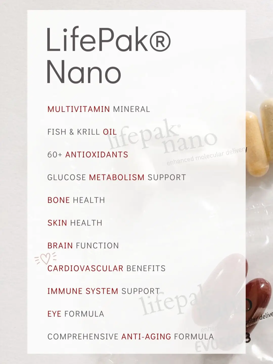 Lifepak® Nano The Ultimate Antioxidant Supplement - Lemon8 Search