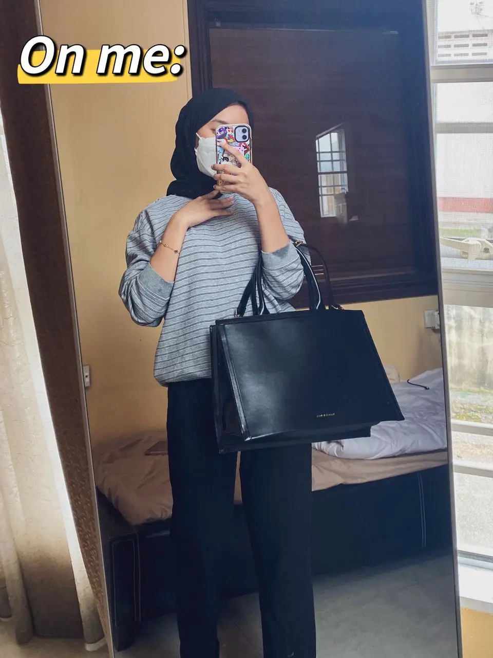 finally brought the viral charles & keith tote bag