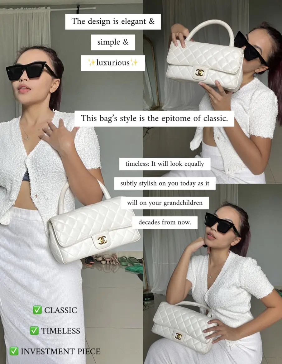 REVIEW CHANEL CLASSIC FLAP SATCHEL ( WHITE), Gallery posted by Rania  Shafira