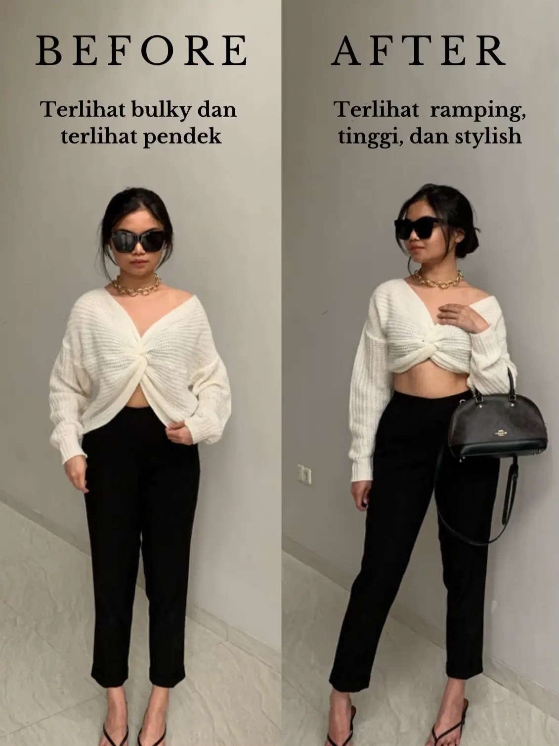 Tips mid sweater to crop! No more bulky | Gallery posted by Nita