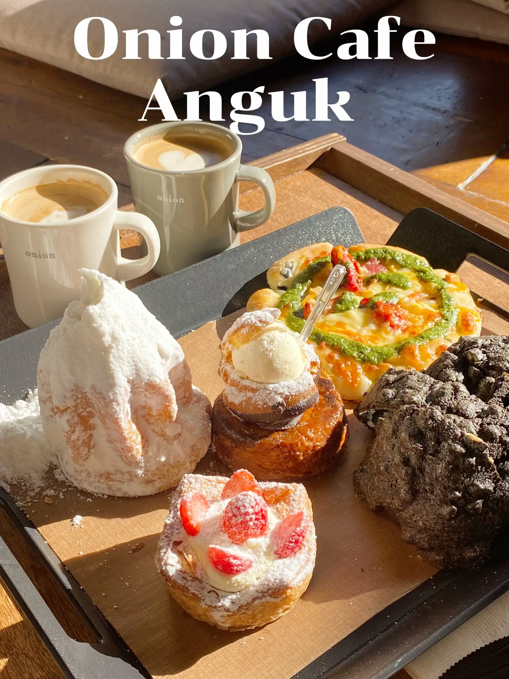 พากินขนมร้าน Cafe Onion Anguk 😋🇰🇷 แกลเลอรีที่โพสต์โดย maeildae Lemon8