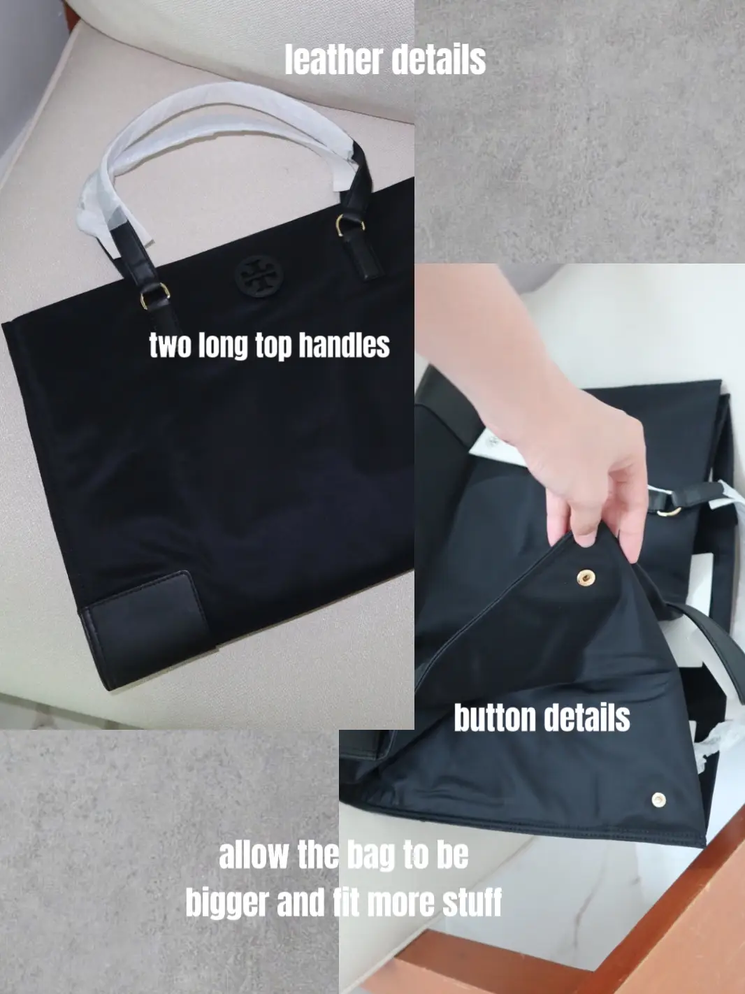 Bonia Black Tuiles Tote Bag