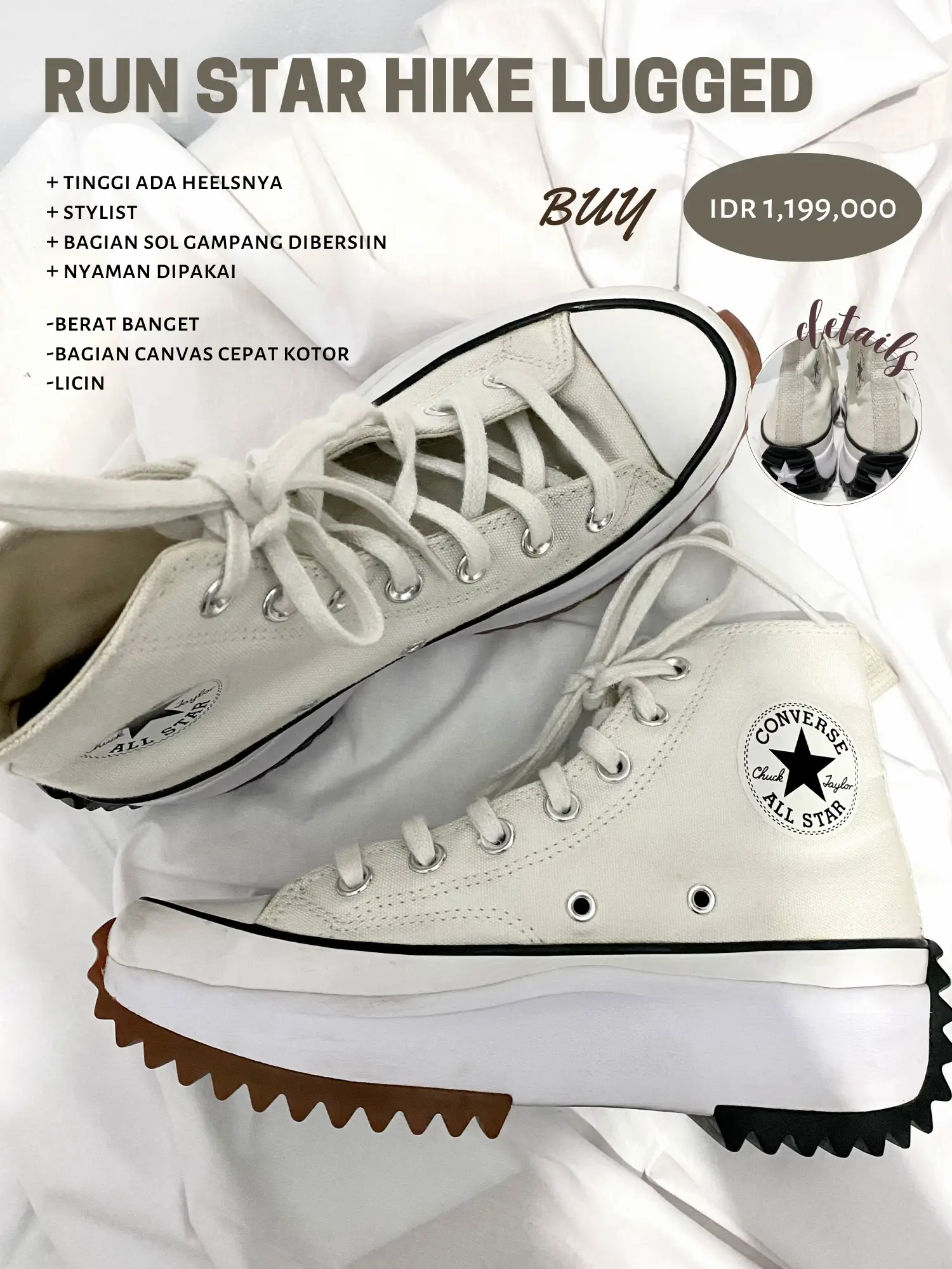 Converse discount sol tinggi