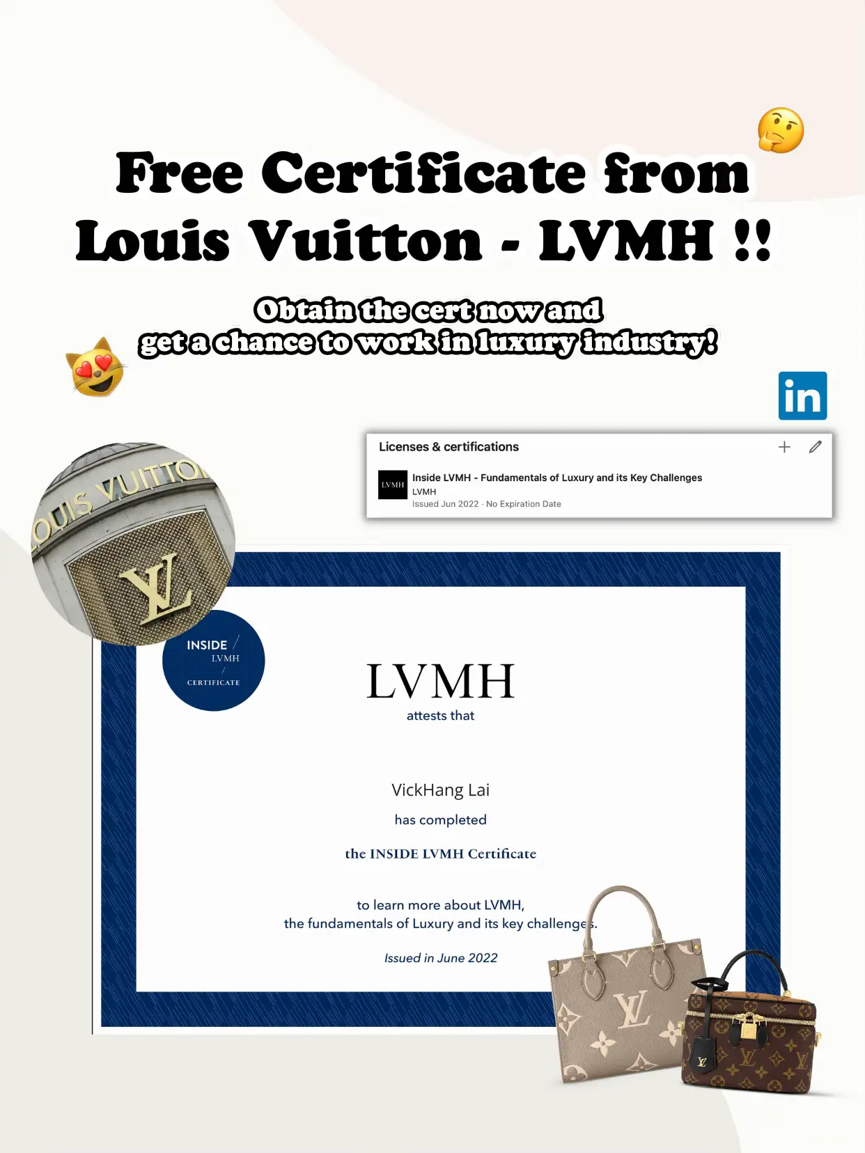 LVMH on X: Each year LVMH and its Maisons welcome 7,500 interns and recent  graduates around the world. LVMH has launched the #INSIDELVMH Program to  let top candidates from 50 partner universities