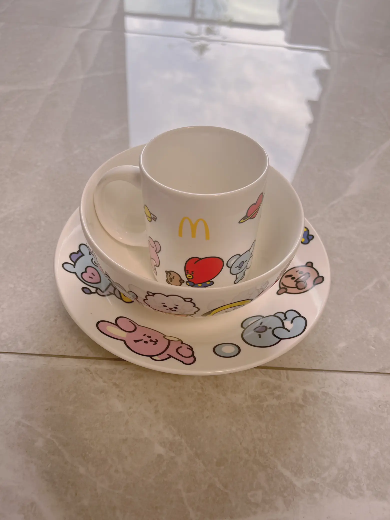 McDonald's BT21 CERAMIC SET with JJIANG! JJIANG! | Gallery posted