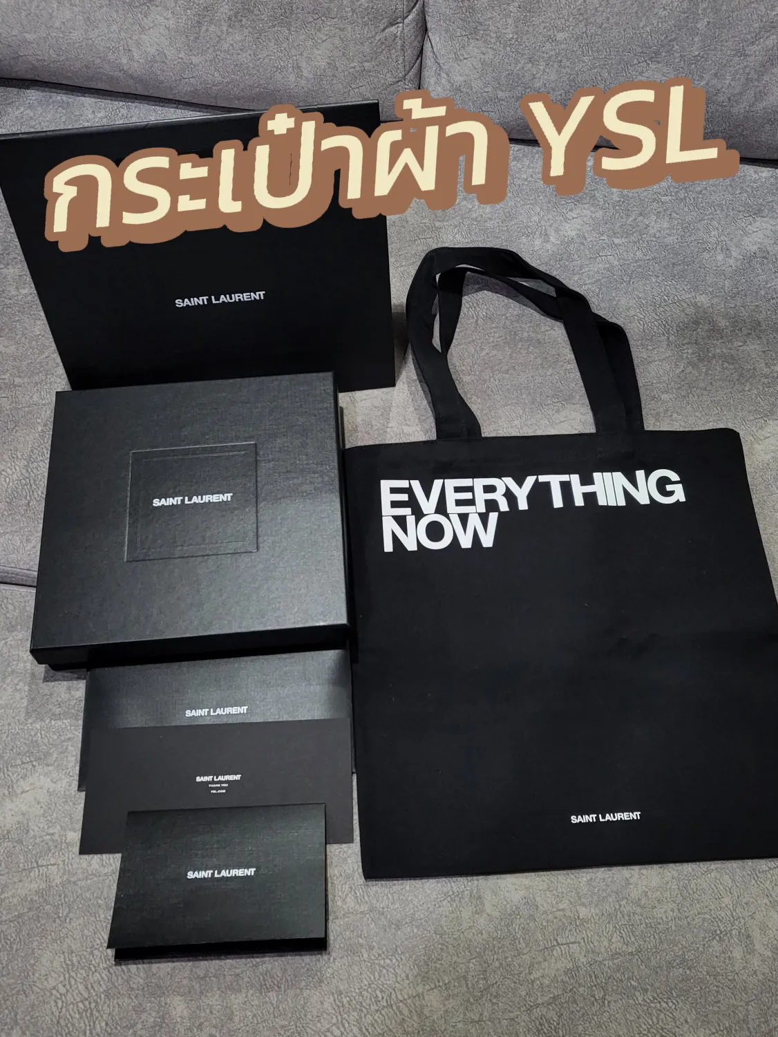 everything now totebag, Saint Laurent