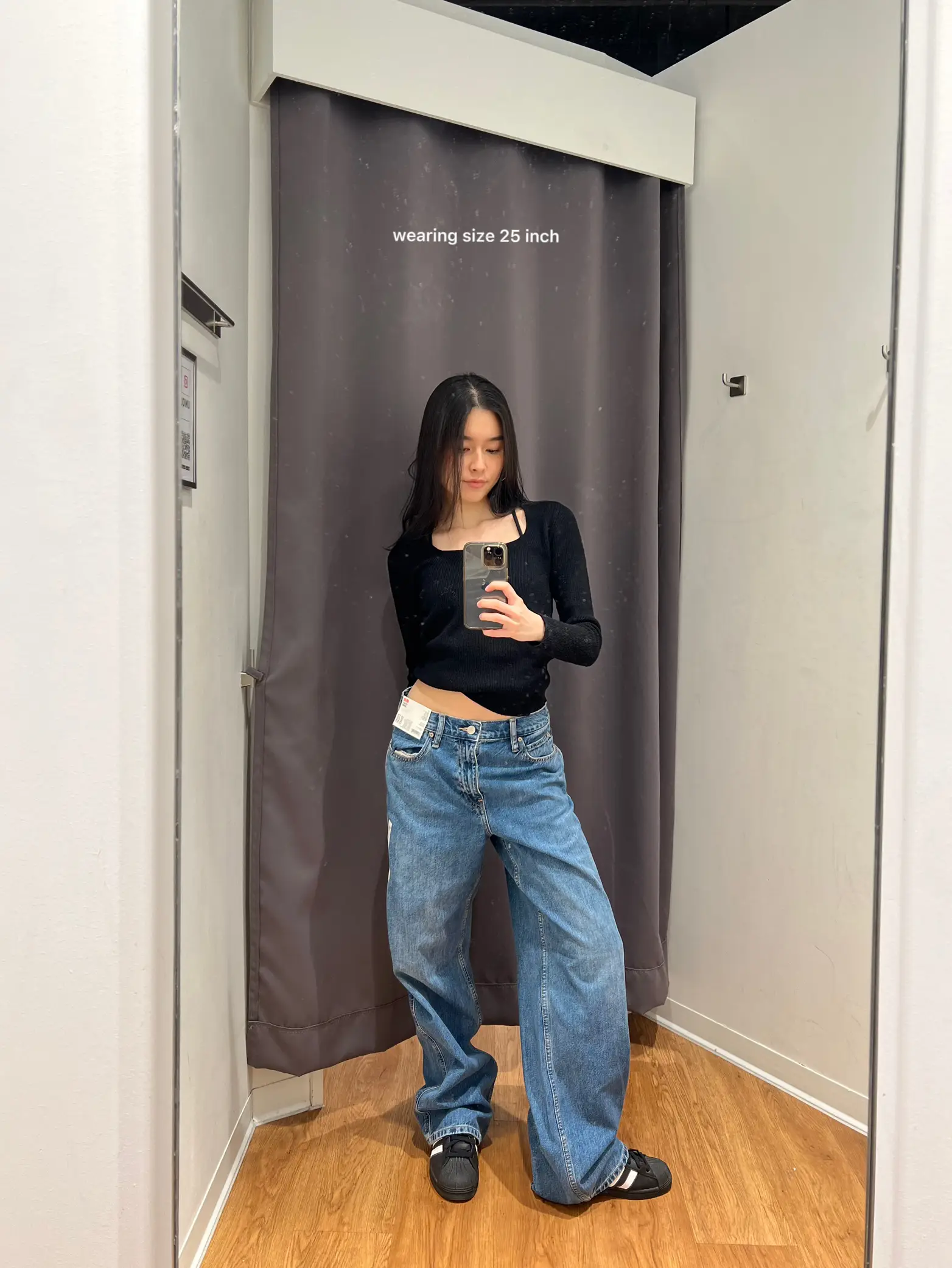 Women's Korean Wide Leg Jeans Relaxed Fit Stitching Mopping Denim Pants  High Rise Straight Leg Color Contrast Trousers, Blue, 32, Classic :  : Clothing, Shoes & Accessories