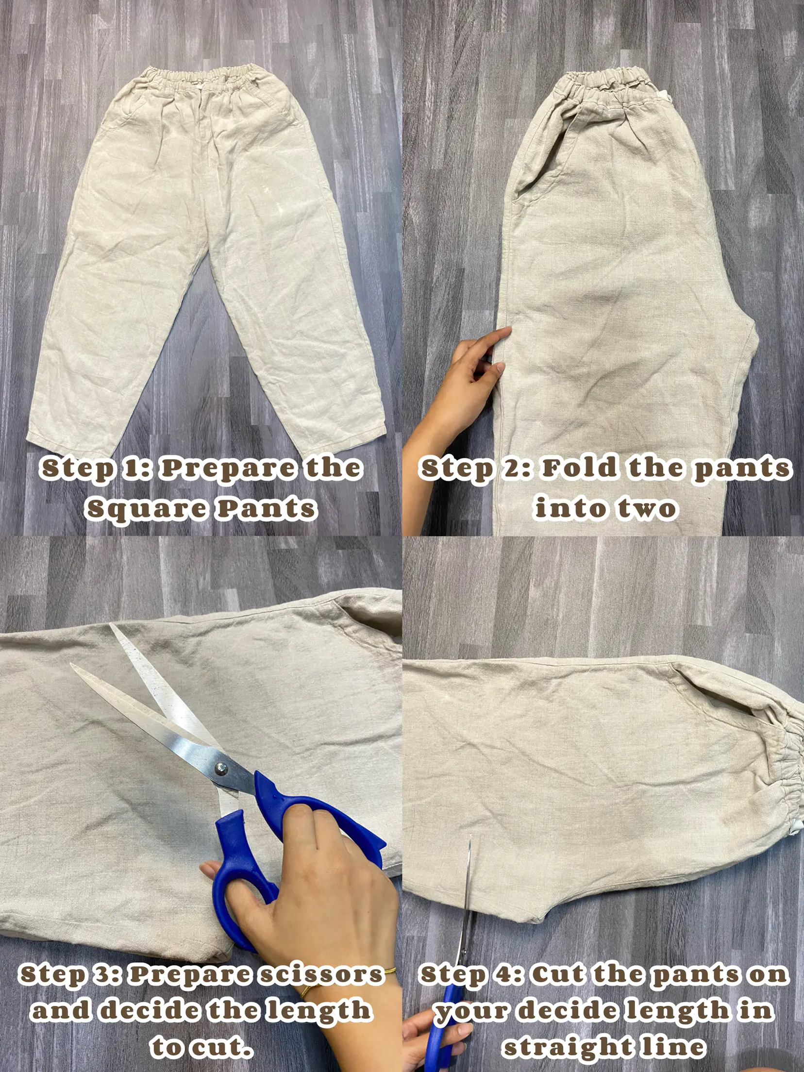 3 WAYS TO CUT PANTS INTO SHORTS