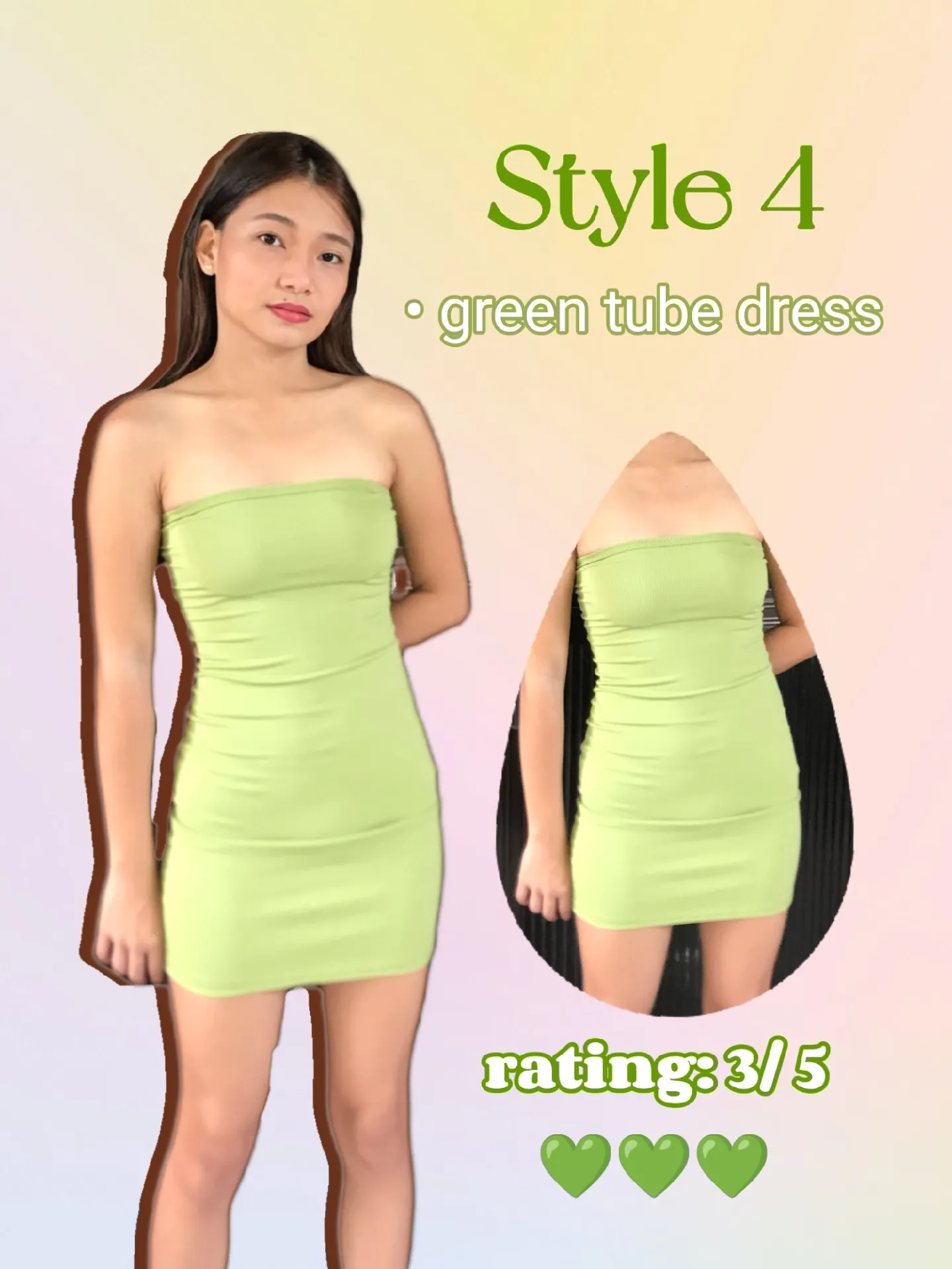 4 Ways to Style Green Tube Dress 💚🫶, Gallery posted by aura🌹