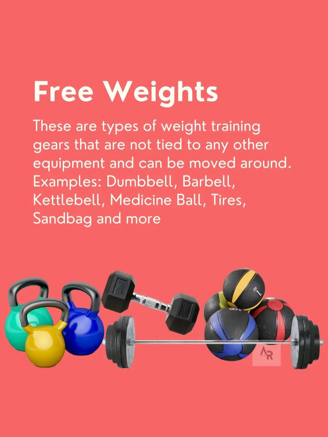 Different types discount of free weights