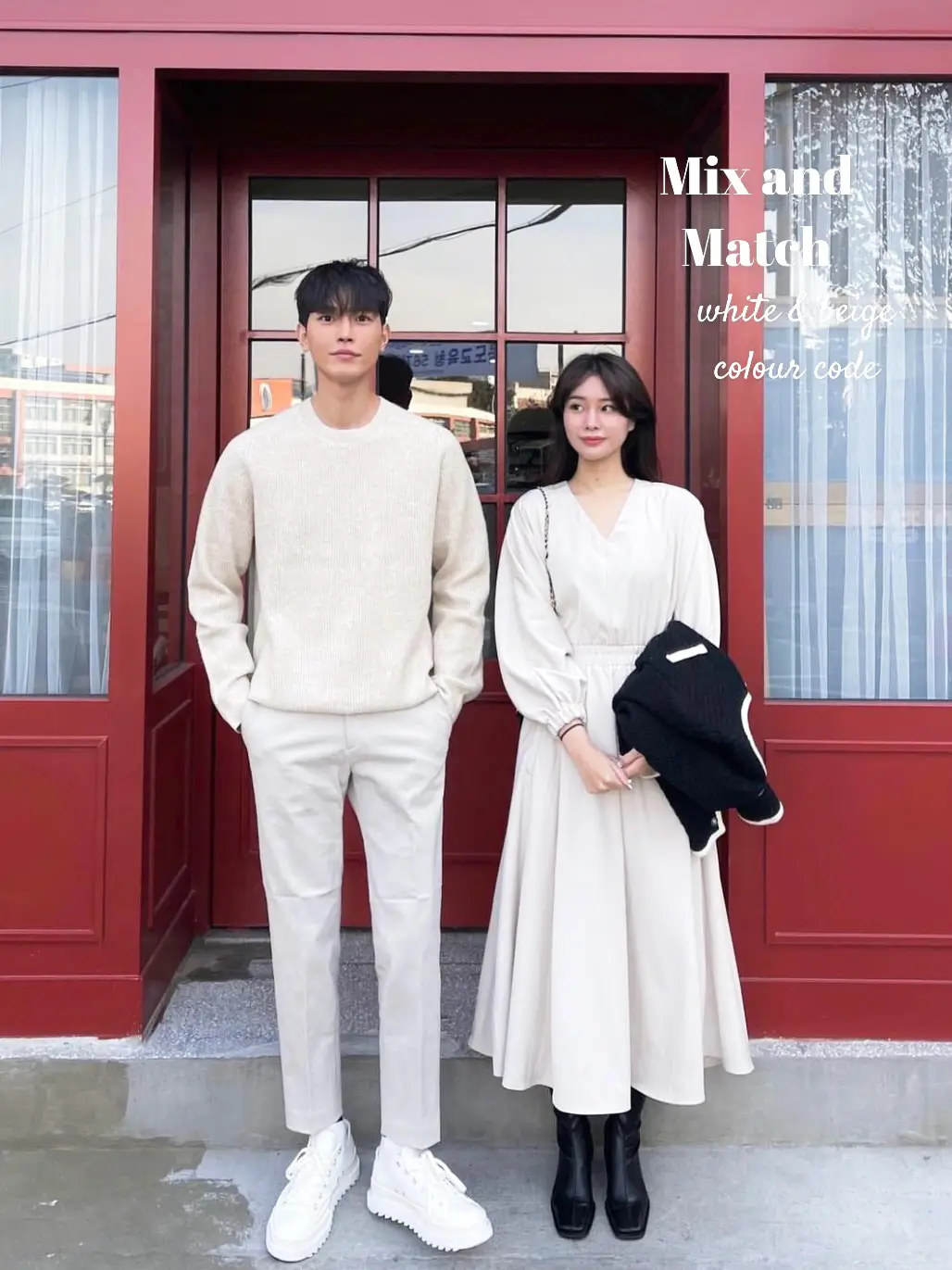 White Korean Couple Outfits for Valentines Galeri diposting oleh tyyrahussein Lemon8