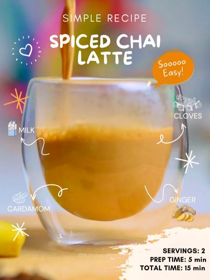 Warm Up with a Cozy Spiced Chai Latte ☕