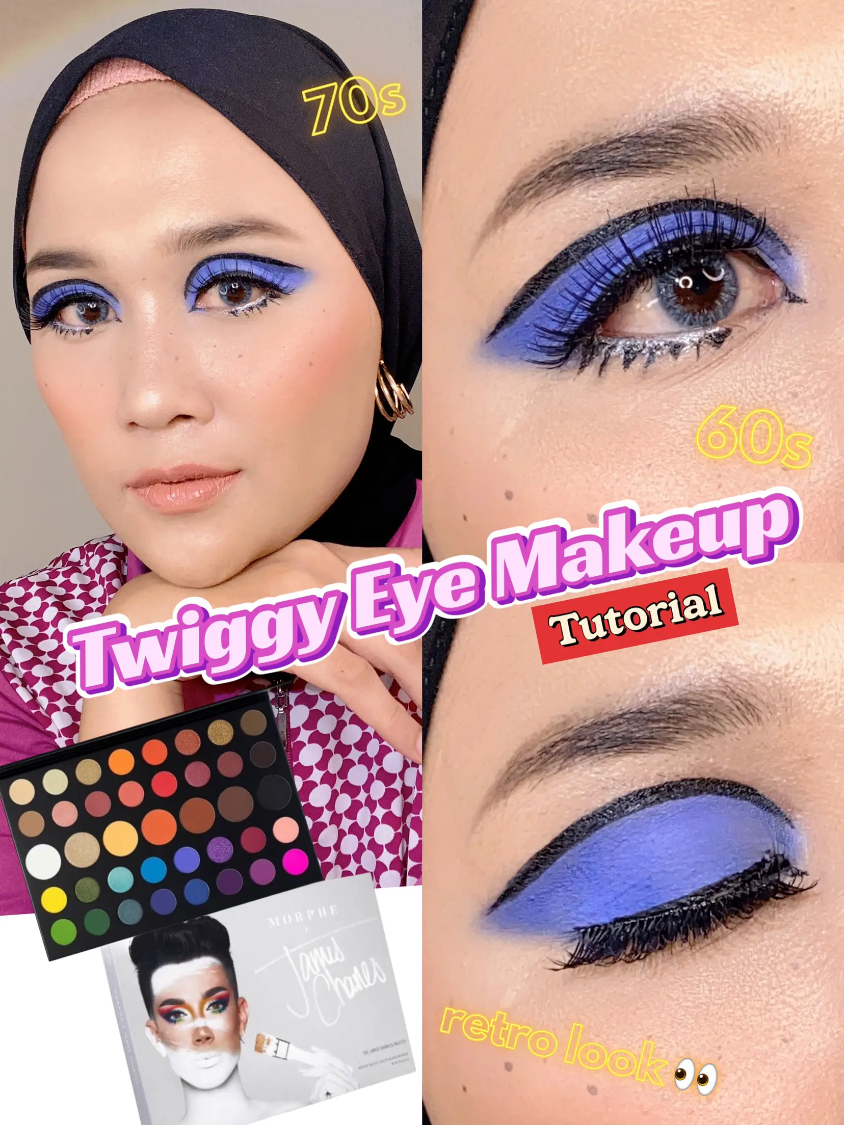 🛼 Twiggy Eye Makeup Tutorial 🛼 | ledykarinsが投稿したフォトブック | Lemon8