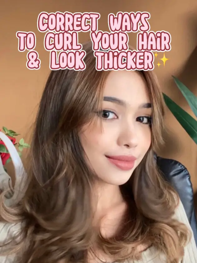 Correct Ways to curl your hair & look thicker! 🤩, Video diterbitkan oleh  Myra D' 🧸