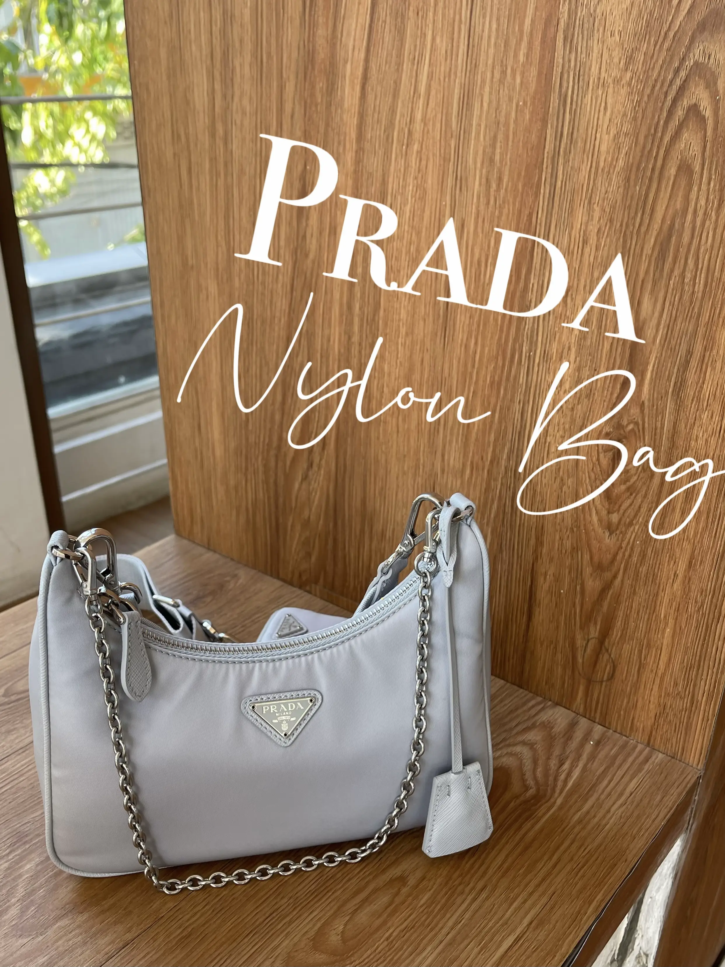 Beige Prada nylon re edition 2005! Great bag for on the go
