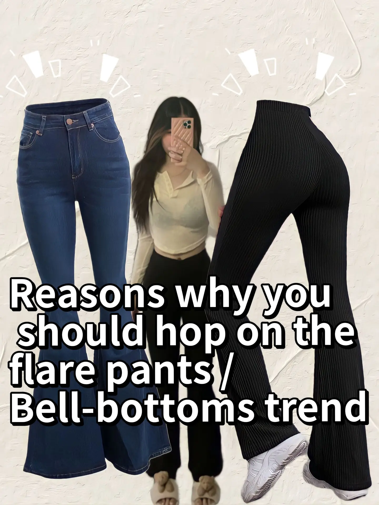  Yvette Bell Bottom Pants for Women Flare Leggings High