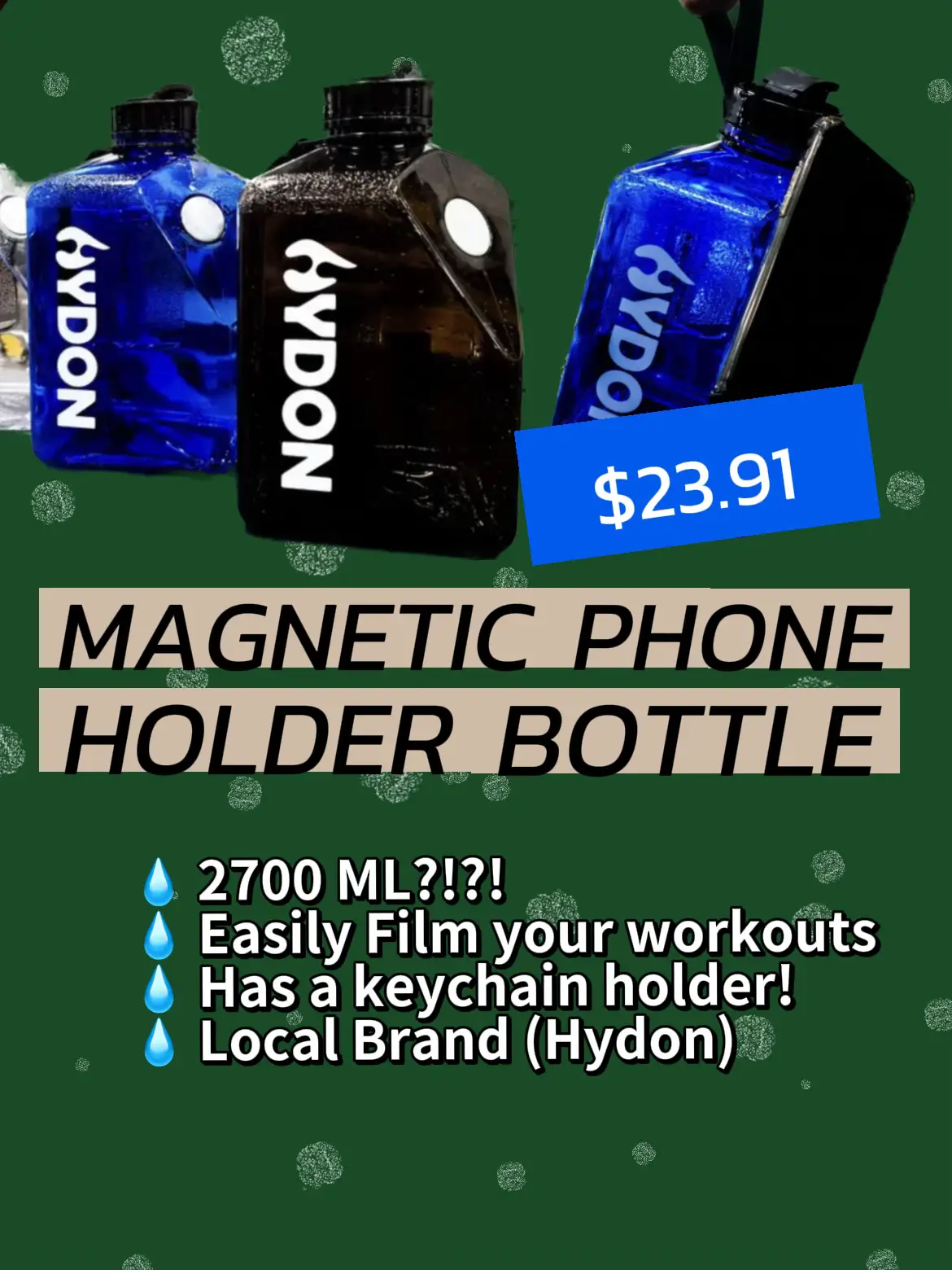 100 ML Mini Portable Protein Powder Bottle With Keychain - Bodybuilders  Gift
