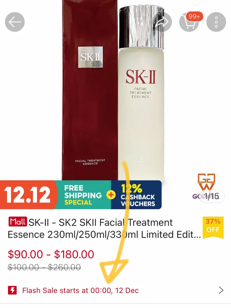 Sk2 Facial Treatment Essence 230ml Authentic