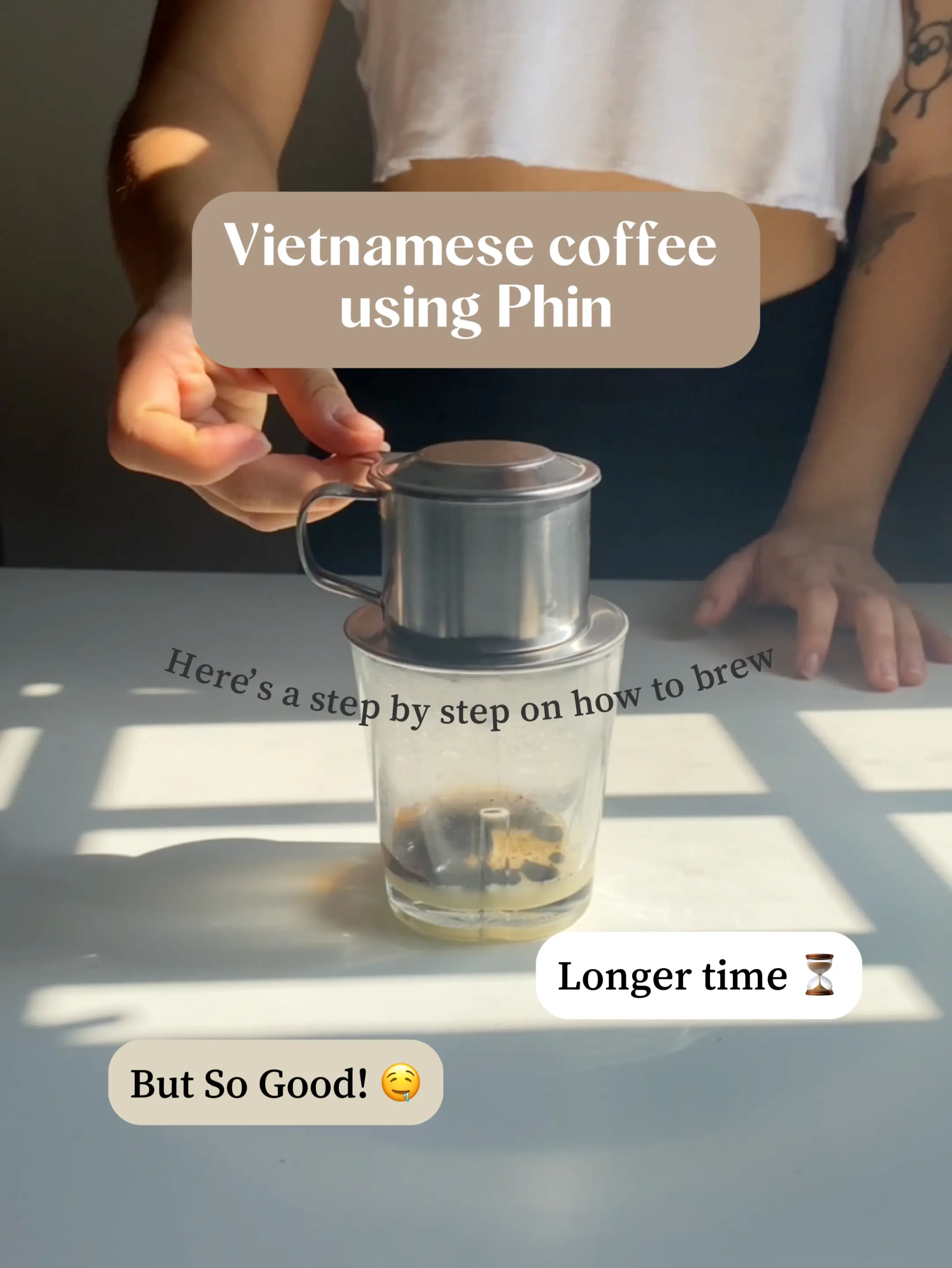 Vietnamese Drip Coffee Maker, with Fine Filter Screen Vietnam Vietnamese  Coffee Simple Drip Filter Maker for Baristas 