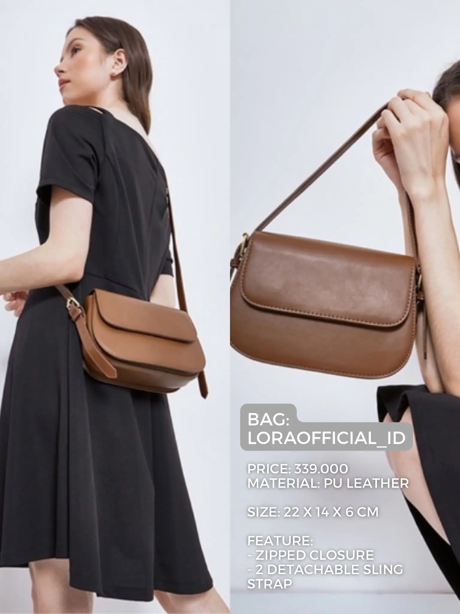 Real Leather Handbag - Brown - 2 requests