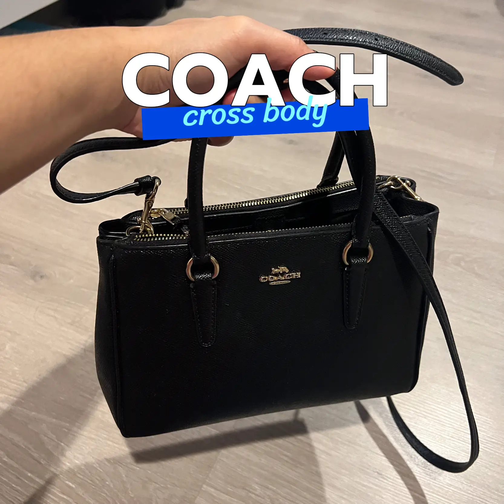 All black coach online bag