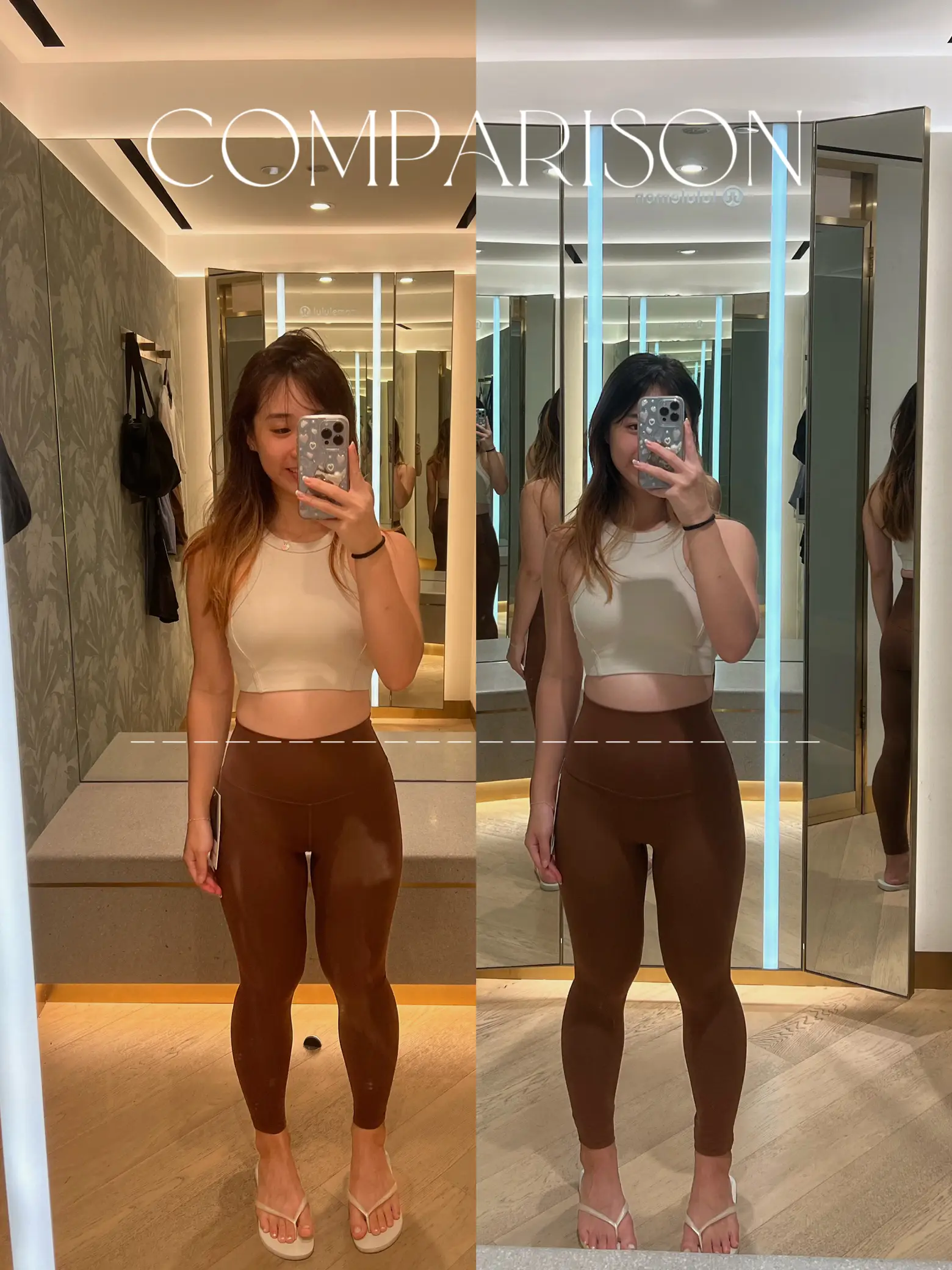 I finally got to try on the v-waist aligns from lululemon! Y'all