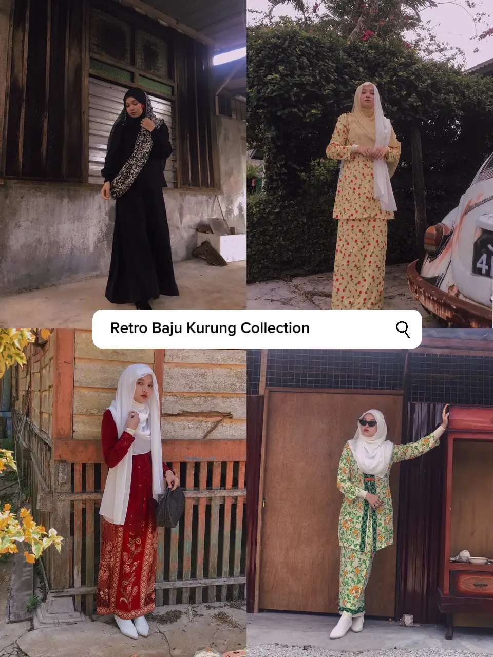 Baju kurung vintage style hotsell