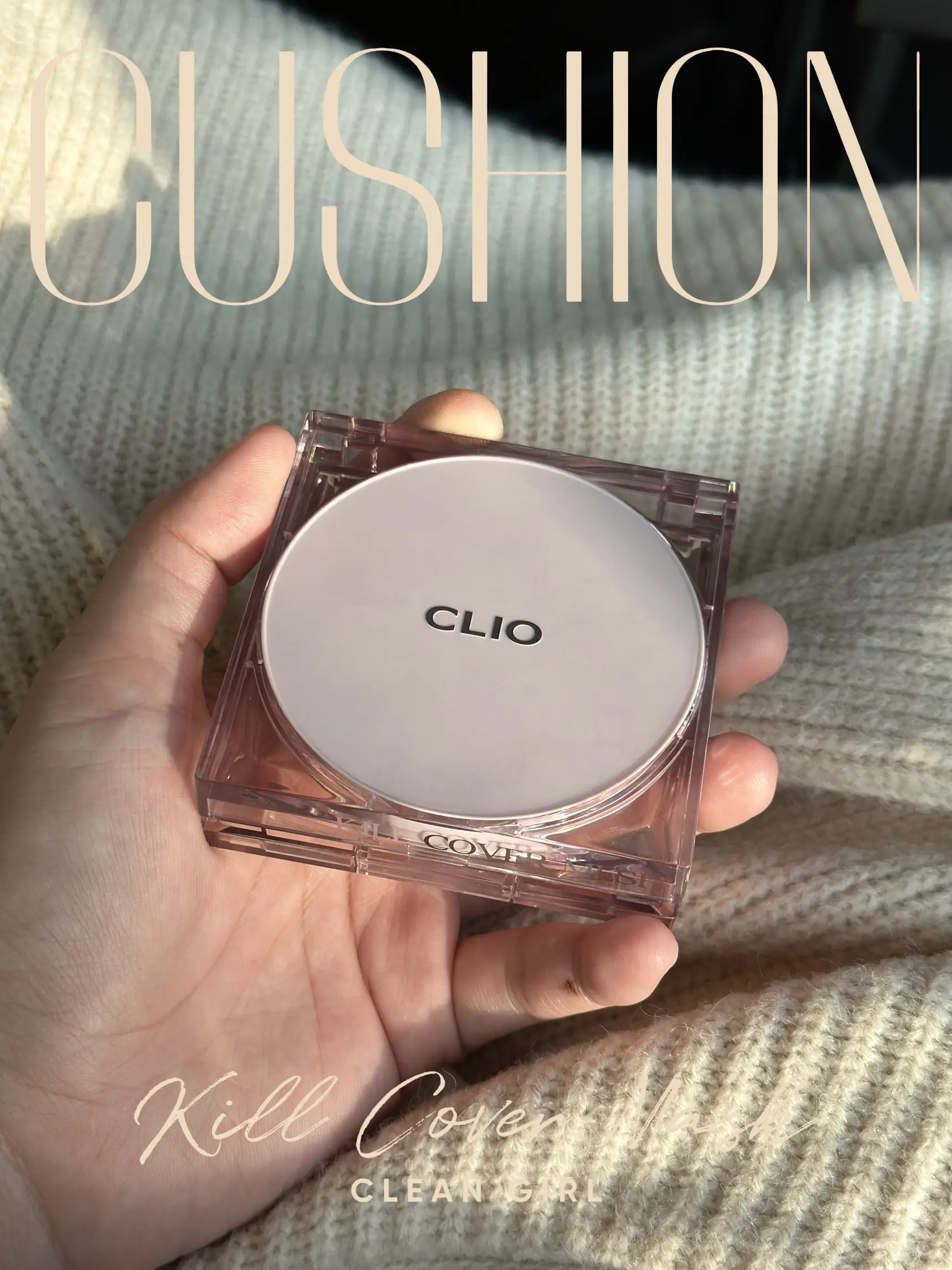 CLIO Kill Cover Mesh Glow Cushion VS. ROM&ND Bare Water Cushion