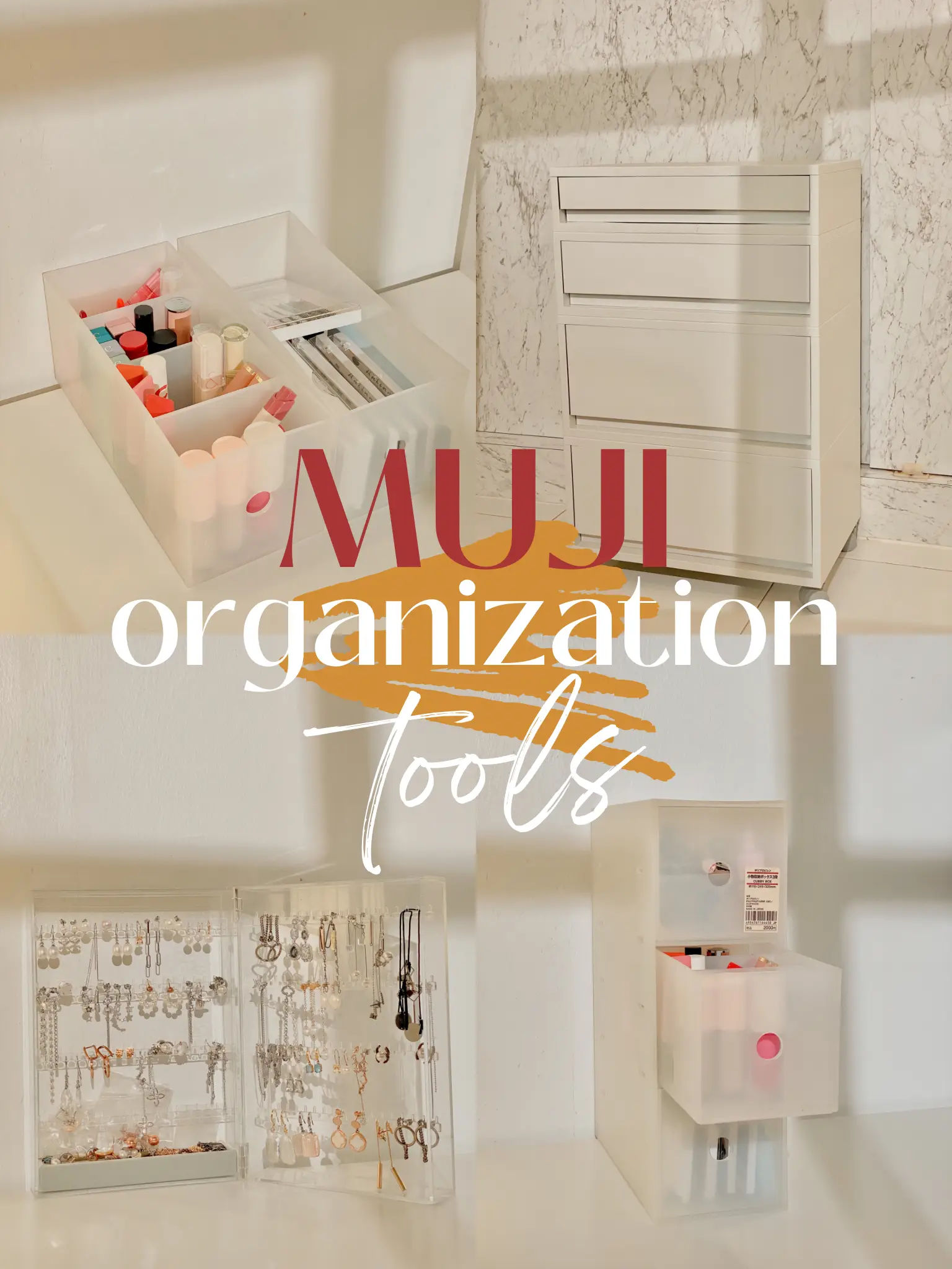 Affordable MUJI Organization Tools 🏡