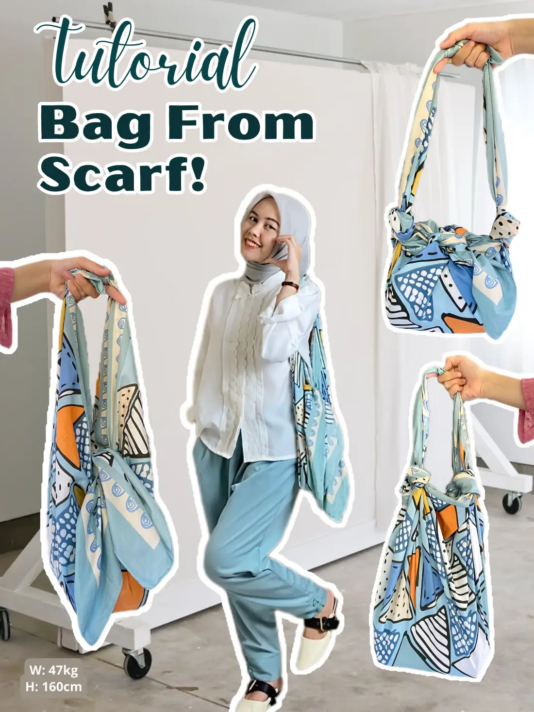 Scarf styling my bag for spring! #scarfstyle #scarftutorial #style