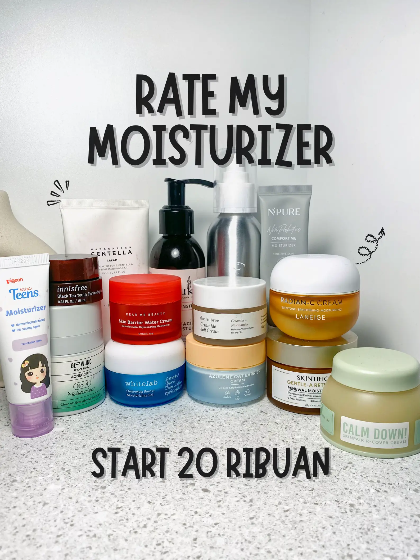 Rating semua moisturizer yang aku pakai 💧☁️ | Galeri diposting oleh