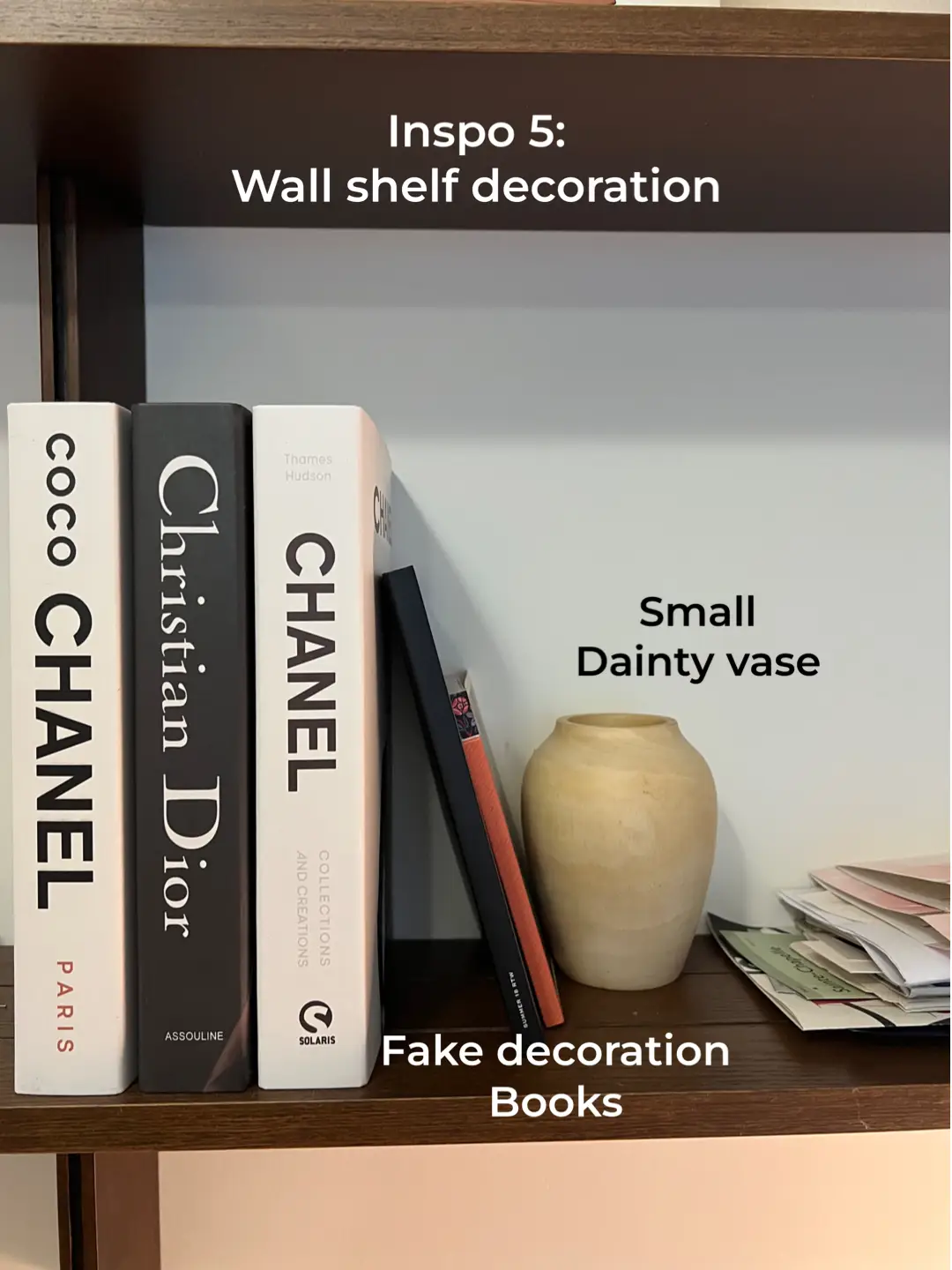 Designer books DIY! Fashion Decorative books! Vinyl covers inspired books!  Chanel book! Prada book 