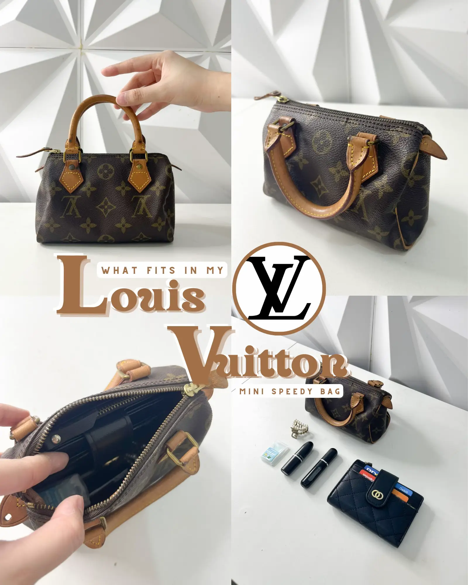What fits in my Louis Vuitton Mini Speedy Bag?👜