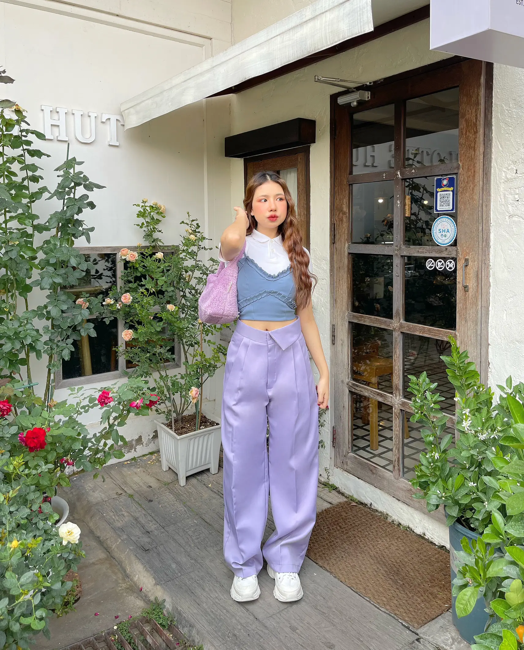 Girls purple outlet pants