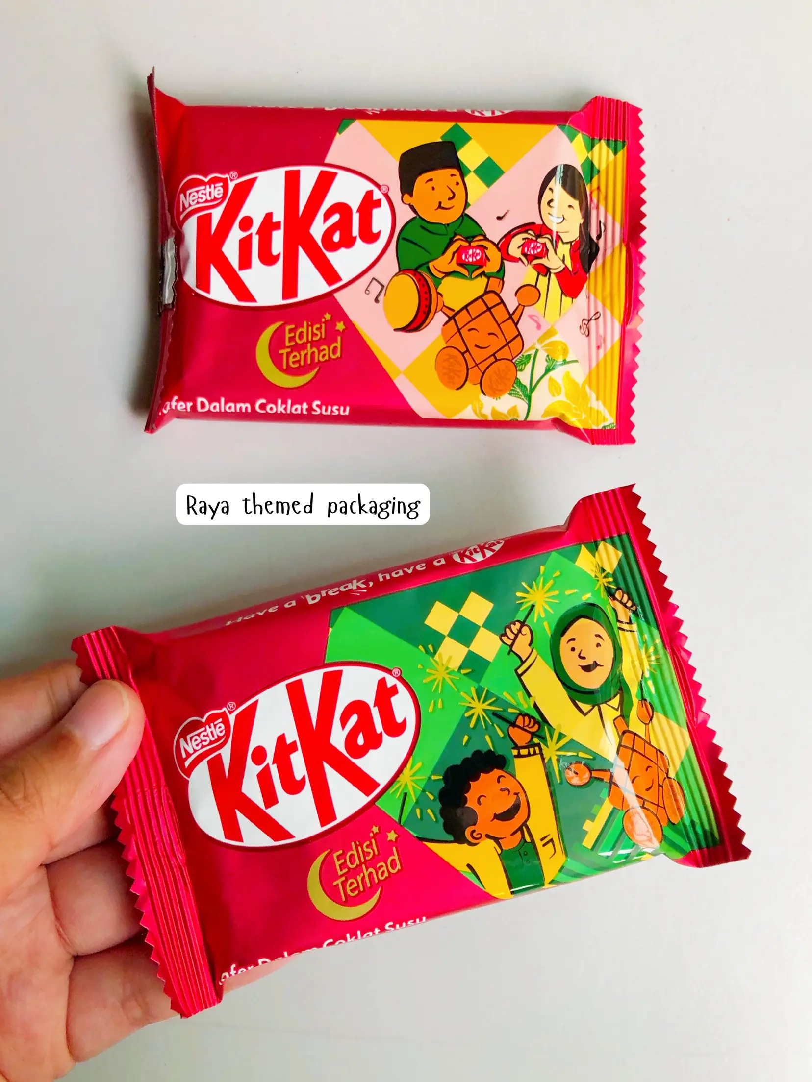 Grab this limited Raya edition KitKat! 🏃‍♂️💨 | Galeri disiarkan oleh ...