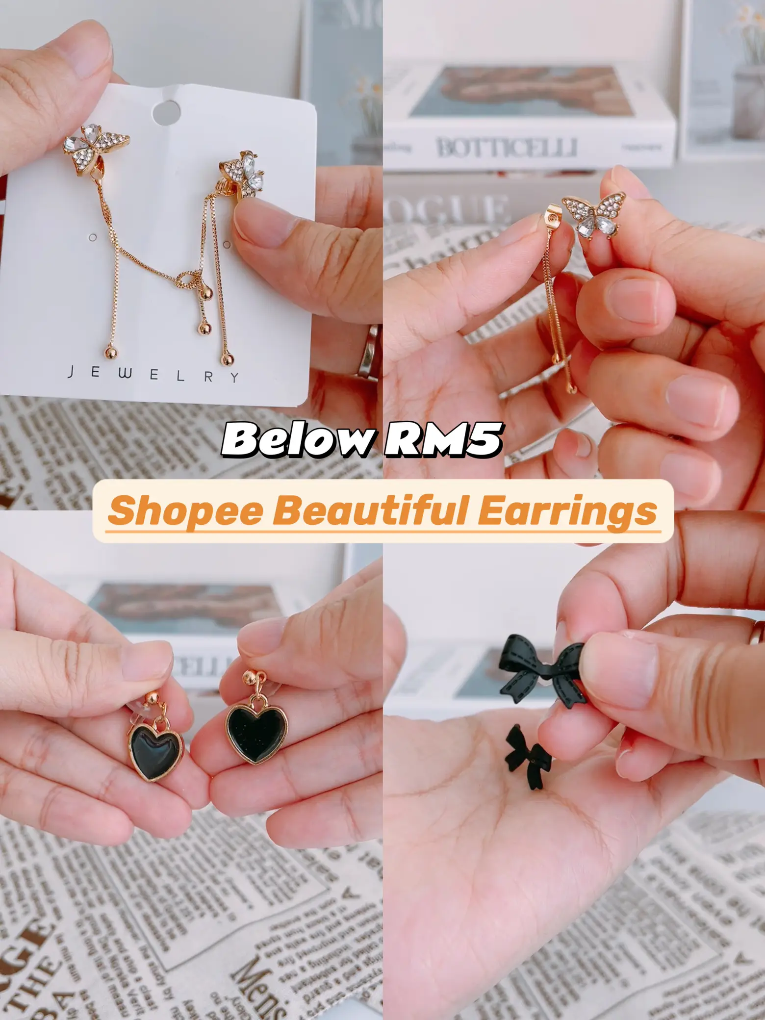 Shopee hot sale korean earrings