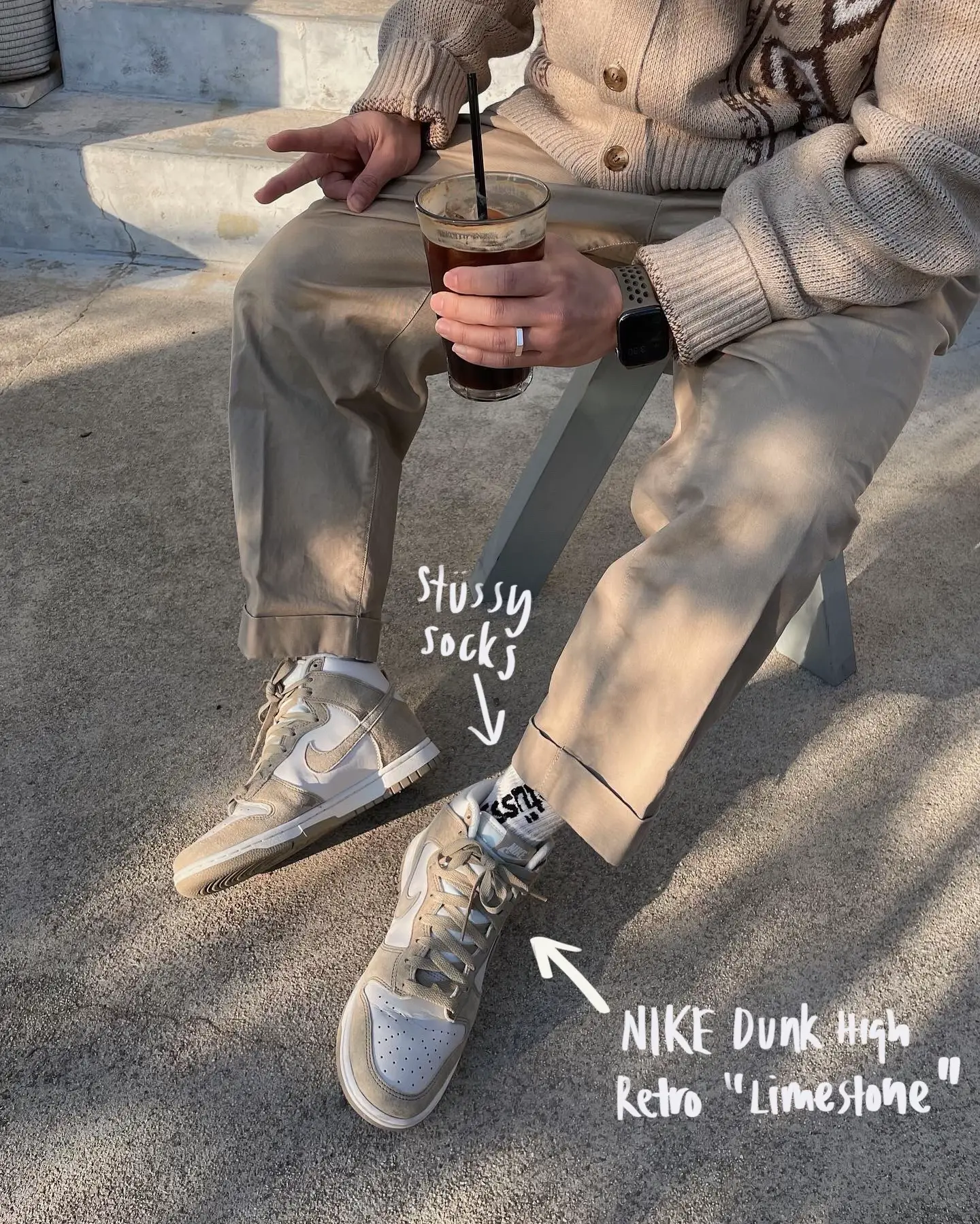 新品未使用 Nike Dunk High Limestone - スニーカー