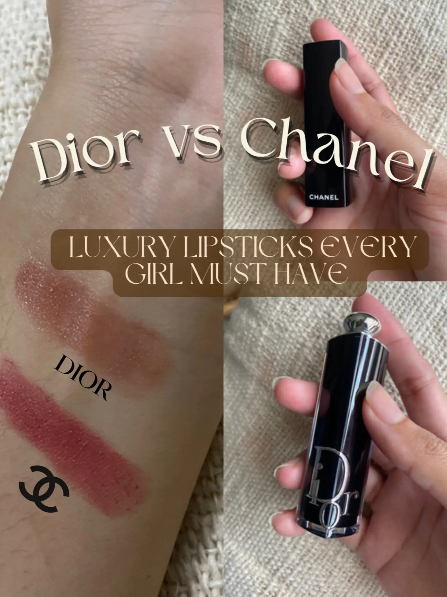 DIOR & CHANEL Lipstick 💋💄Which Brand Do U Support?, Gallery posted by  deenadrvcula