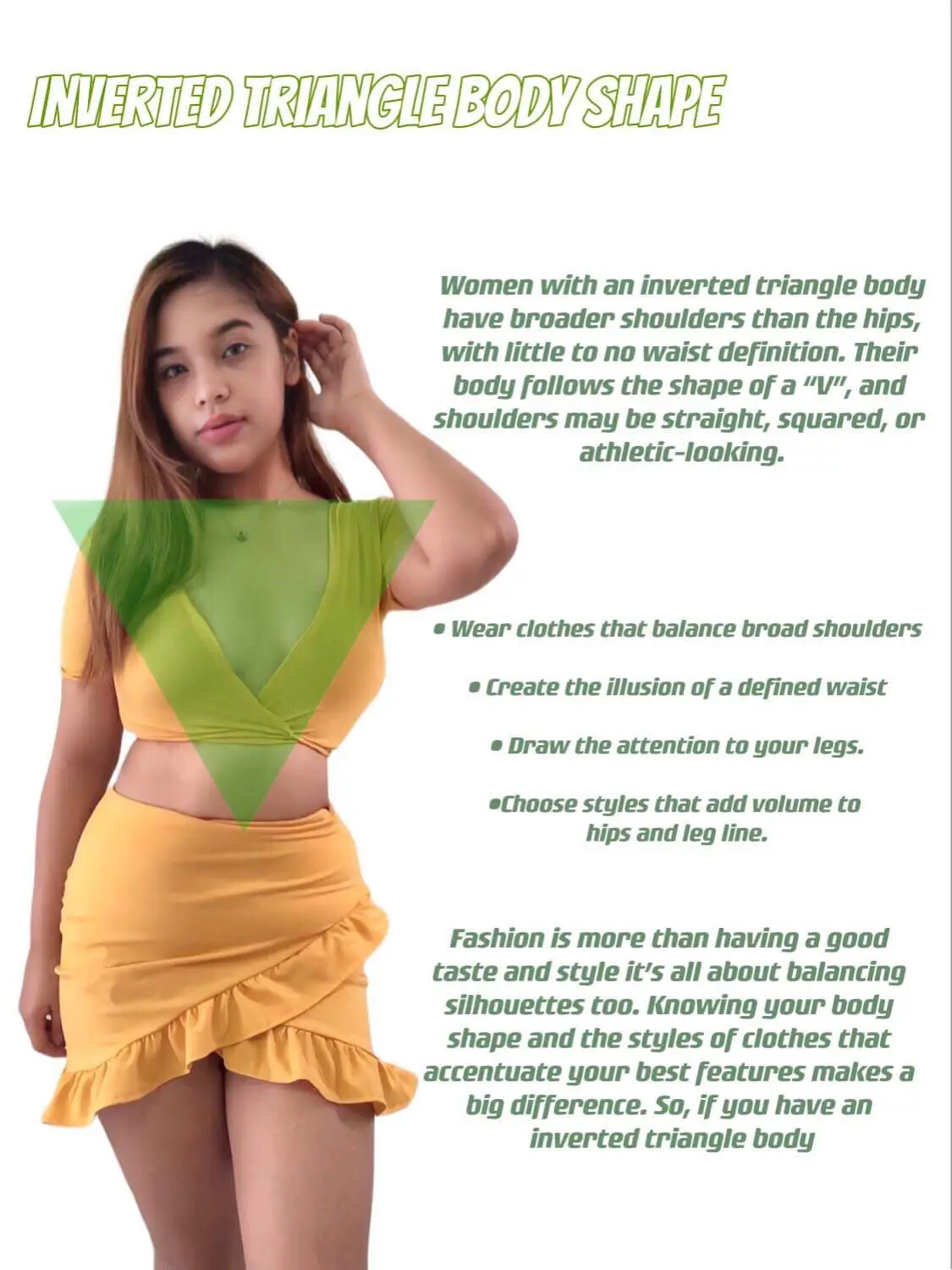 How to Style Broad Shoulders & Create BALANCED Outfits  Inverted triangle  outfits, Dresses for broad shoulders, Broad shoulders