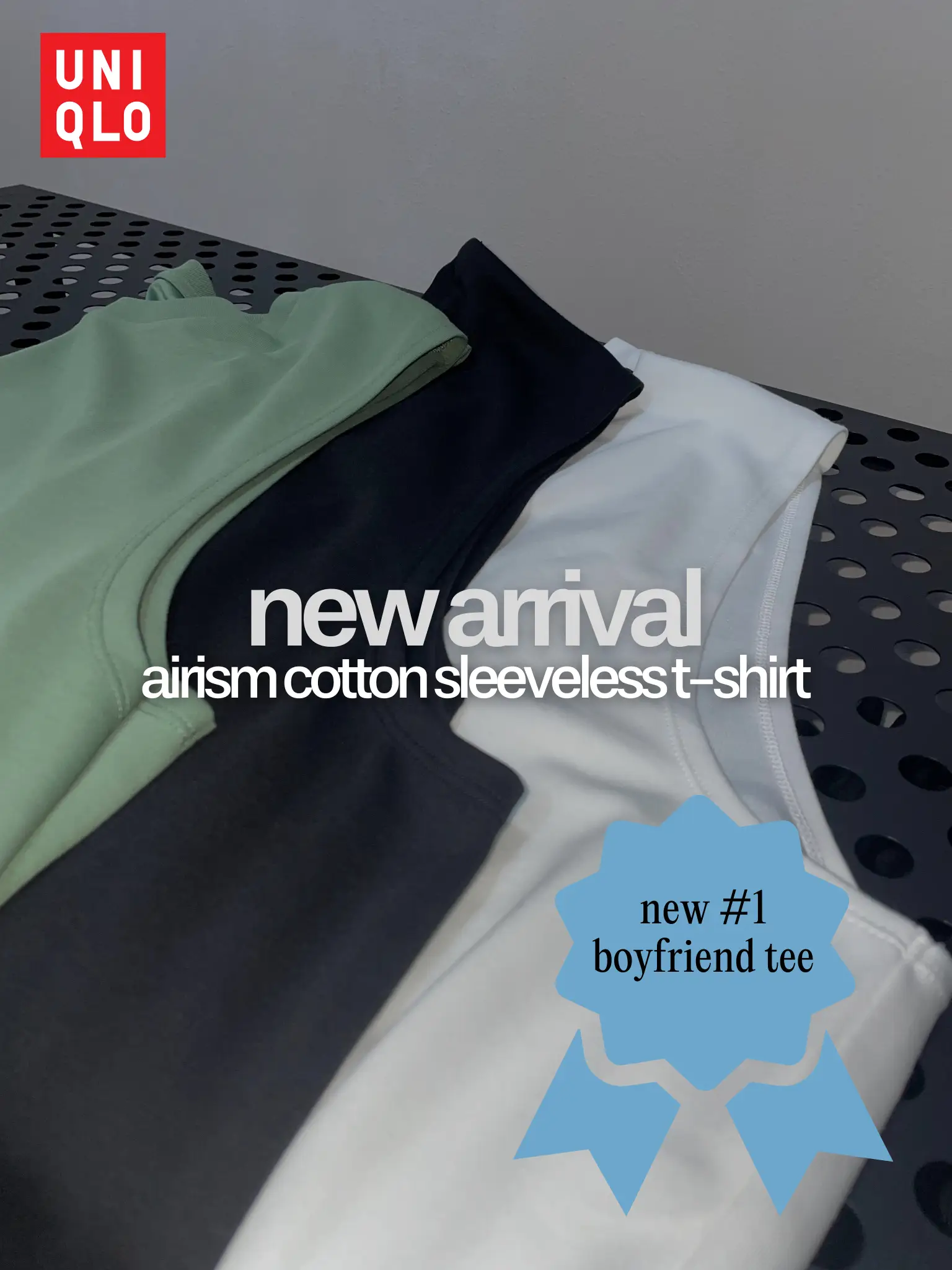 new arrival: AIRism Cotton Sleeveless T-Shirt