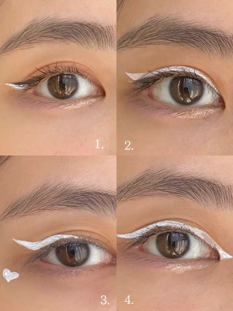 The White Eyeliner Makeup Trend is a Must-Try This Summer  No eyeliner  makeup, White eyeliner makeup, Dramatic eye makeup