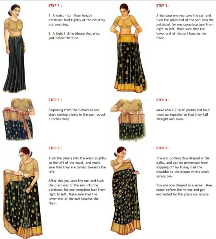3 Ways to Dress in a Sari - wikiHow