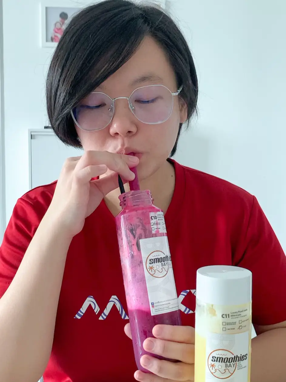 Smoothies Bay Real Fruits Smoothies 🍌🍉 Video diterbitkan oleh Sin Yee Lemon8