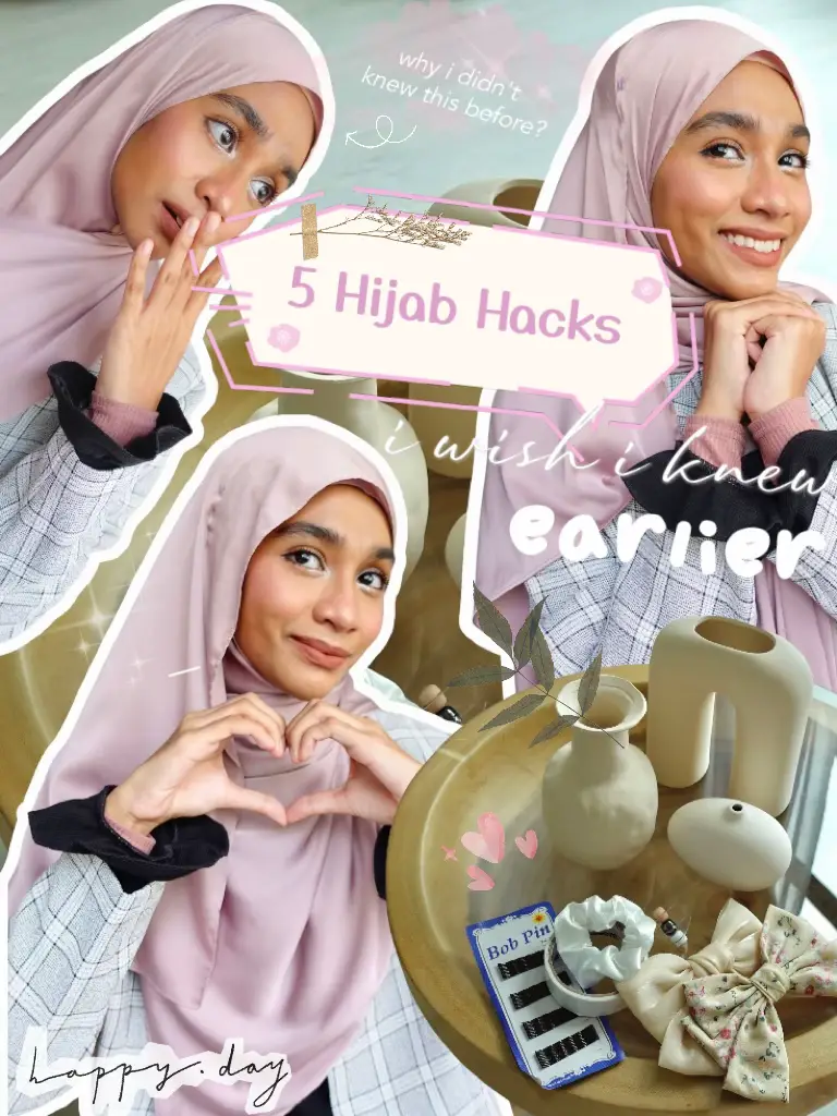 hijab hack to save prevent your undercap and hijab from slipping off #, Hijab Styles