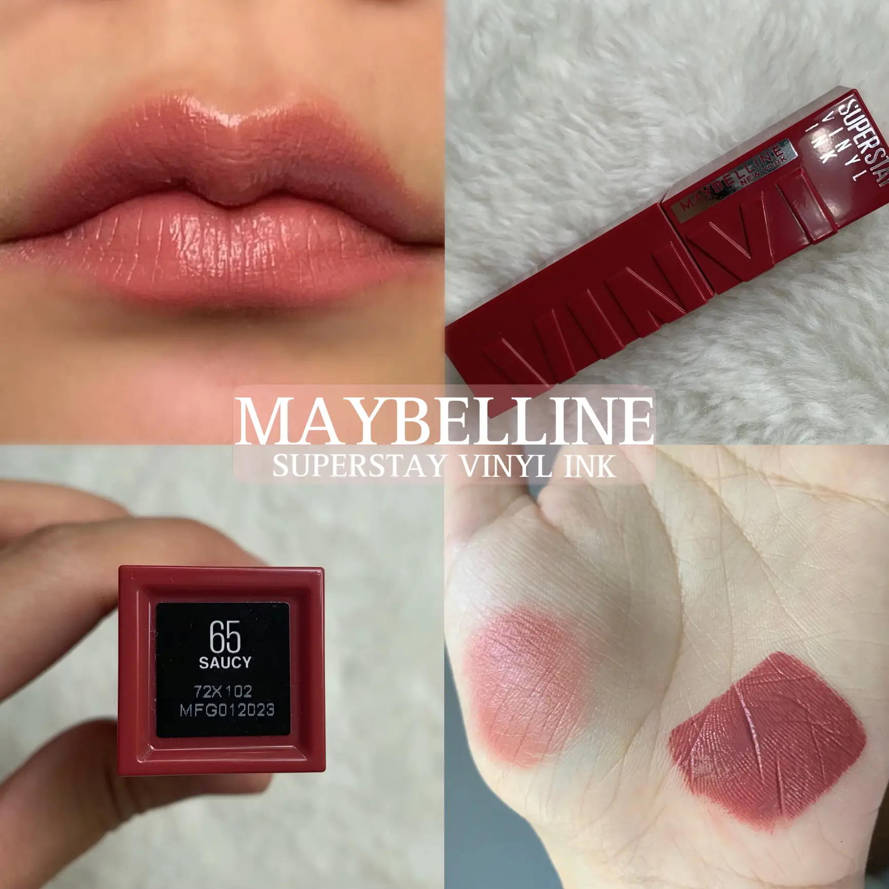 MAYBELLINE SUPER STAY VINYL INK SWATCHES 🔥 🔥 🔥 & REVIEW