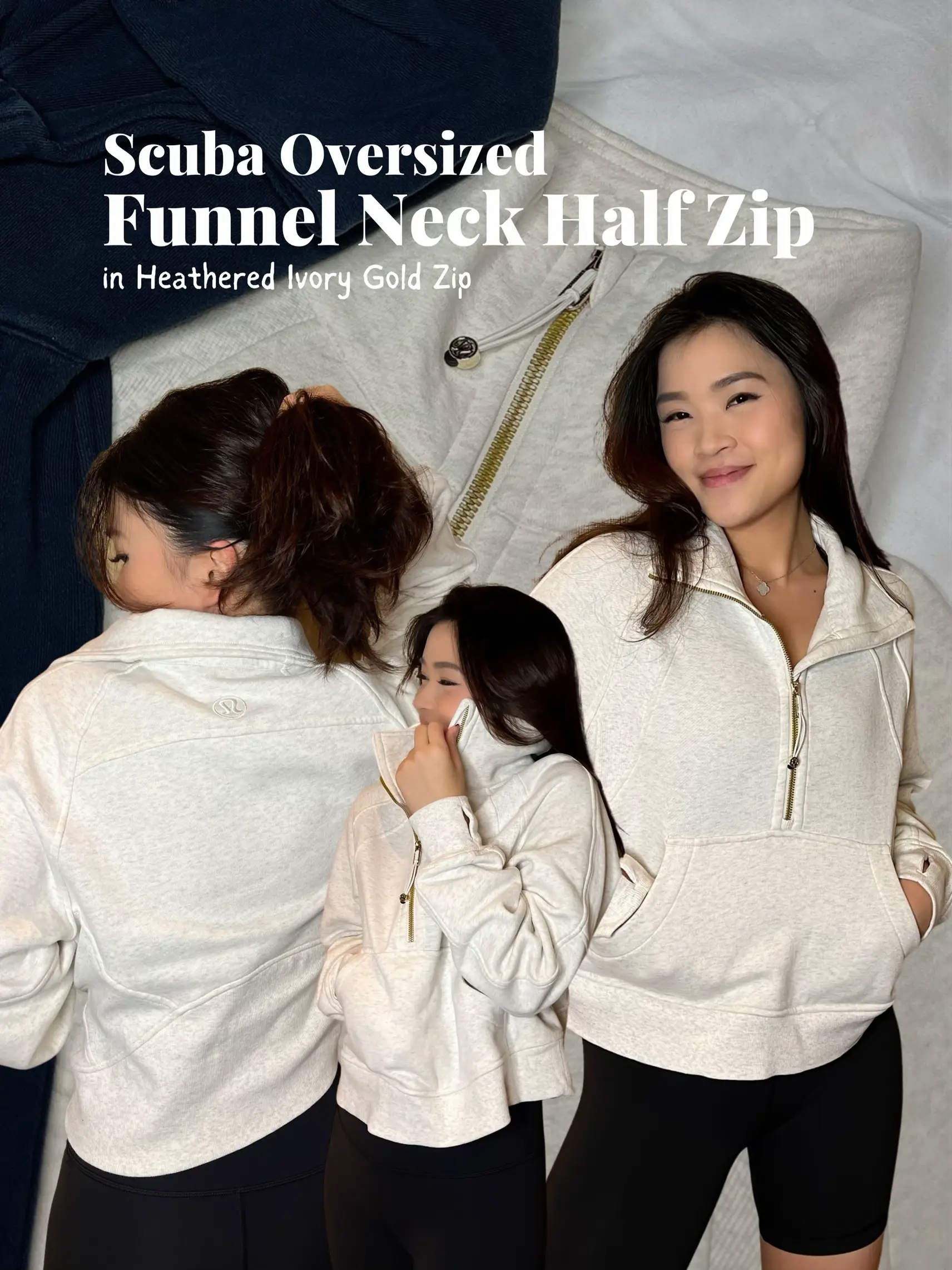 Lululemon XS/S Nomad Scuba Half zip hoodie, Women's Fashion